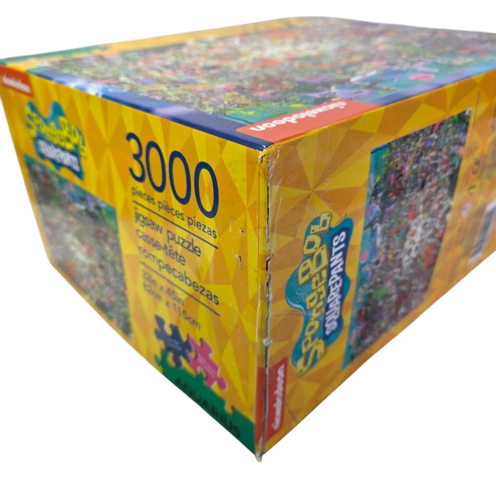 Aquarius SpongeBob SquarePants 3000 Piece Jigsaw Puzzle Bikini Bottom Party New